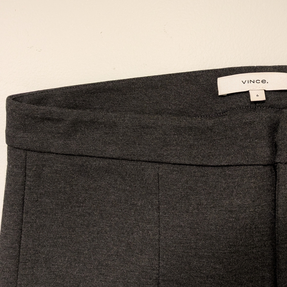 Vince Charcoal Ponte Pants - Size 6 - Picture 6 of 6